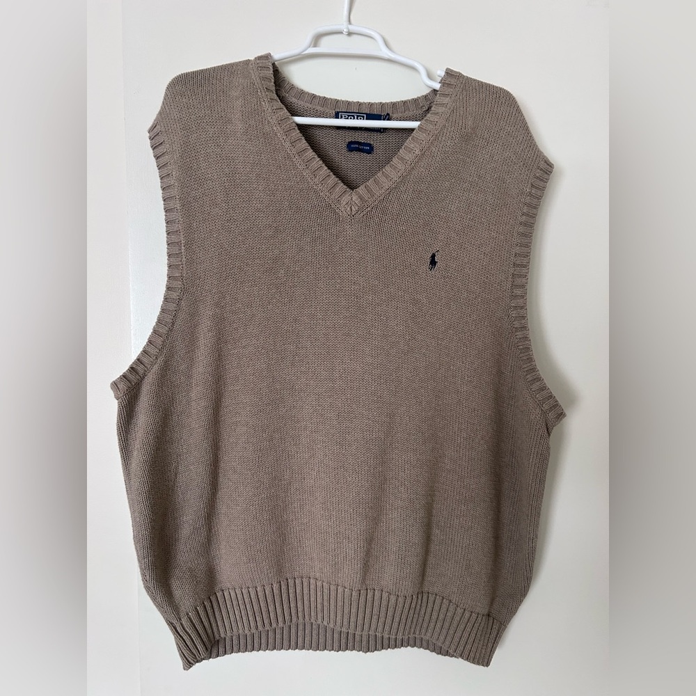 Men's Tan Sweater Vest